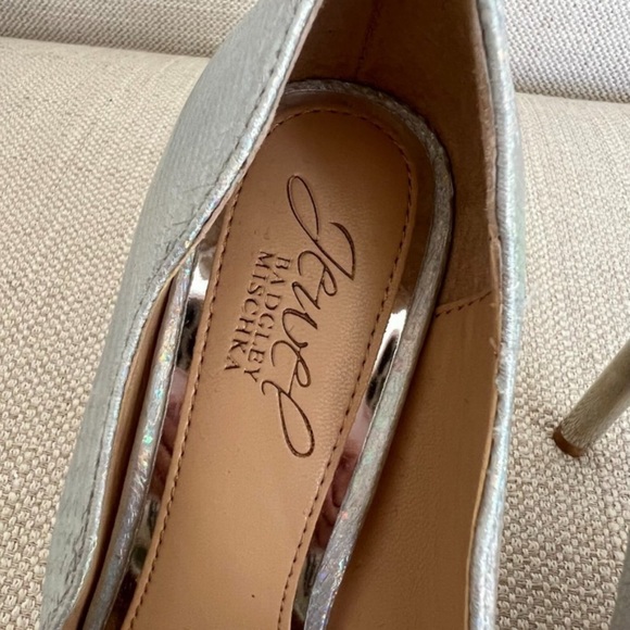 Badgley Mischka Jewel Riley Iridescent High Heels Pumps Size: 6 - Picture 7 of 14